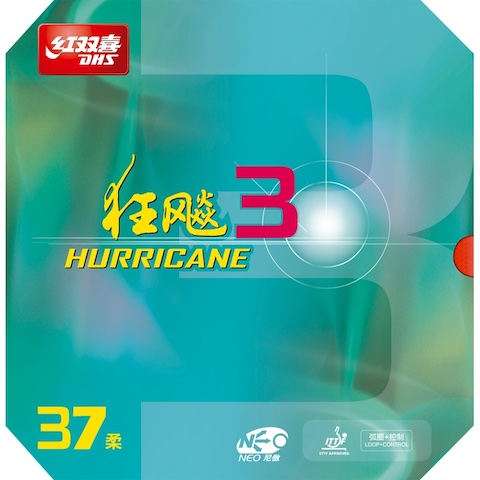 NEO version of DHS hurricane 3 table tennis rubber