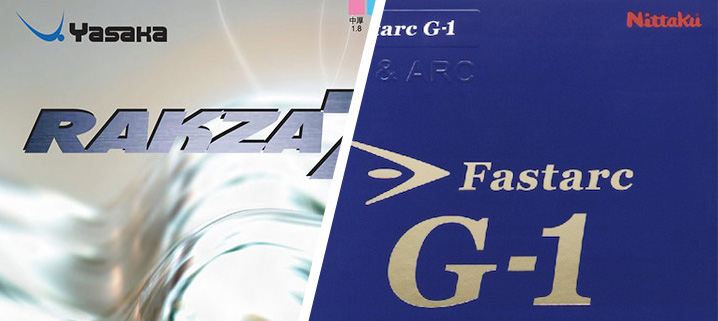 Nittaku Fastarc G1 vs. Yasaka Rakza 7