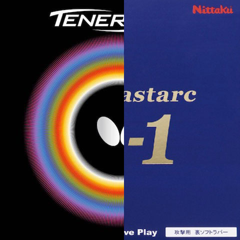 Butterfly Tenergy 05 vs. Fastarc G1 table tennis rubber comparison test